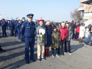 Встреча учащихся с пилотажной группой "Русские витязи"