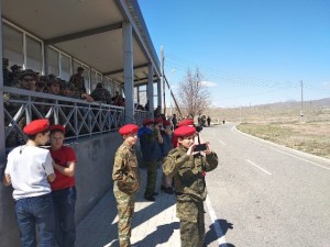 Юнармейцы посетили военный полигон