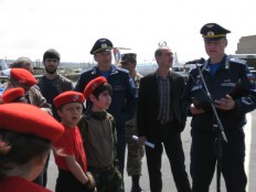 Юнармейцы на авиабазе «Эребуни»