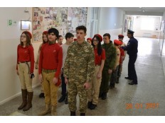 Строевая подготовка юнармейцев