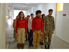 Строевая подготовка юнармейцев