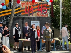 Парад юных гвардейцев ко Дню Победы