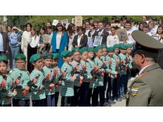 Парад юных гвардейцев ко Дню Победы