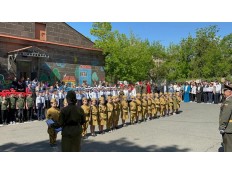 Парад юных гвардейцев ко Дню Победы