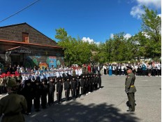 Парад юных гвардейцев ко Дню Победы