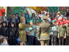 Парад юных гвардейцев ко Дню Победы